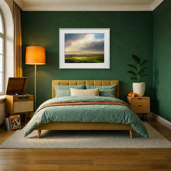 Whispers Of A New Day by Harry Brioche, original painting, in room