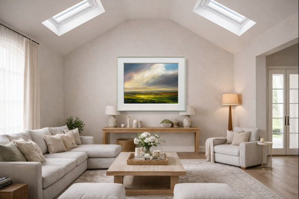 Whispers Of A New Day by Harry Brioche, original painting, in room