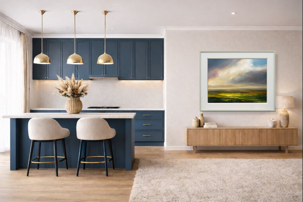 Whispers Of A New Day by Harry Brioche, original painting, in room