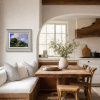 Summers Day By The Pond by Daniel Van der Putten, original painting, in room