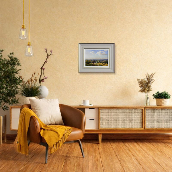 Aston Magna, Cotswolds In Summer by Daniel Van der Putten, original painting, in room