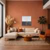 The Space Between by Marco Ariè, original painting, in room