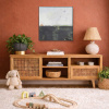 The Space Between by Marco Ariè, original painting, in room