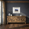 The Black Sheep by Ruby Keller, original painting, in room