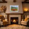 May Poppy Fields, Tuscany by Raffaele Fiore, original painting, in room
