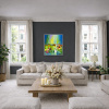Dancing Lights by Sunita Khedekar, original painting, in room