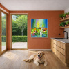 Dancing Lights by Sunita Khedekar, original painting, in room