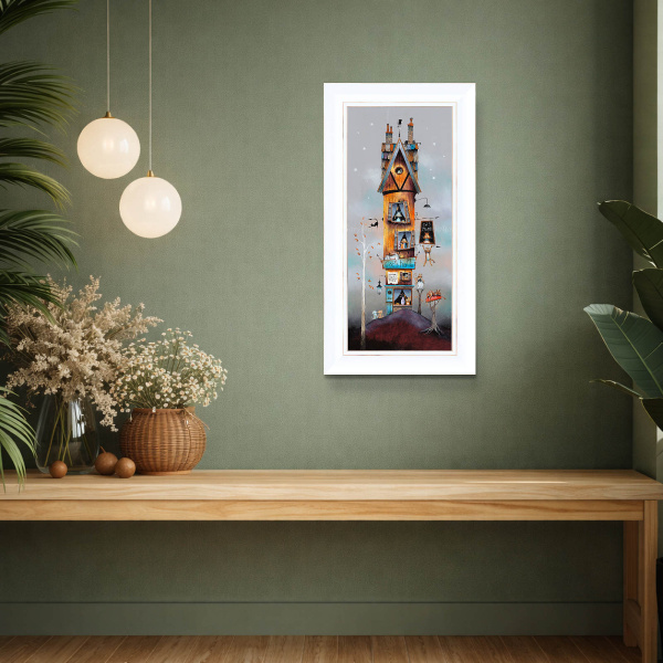A Purrfect Life by Gary Walton, limited edition print, in room