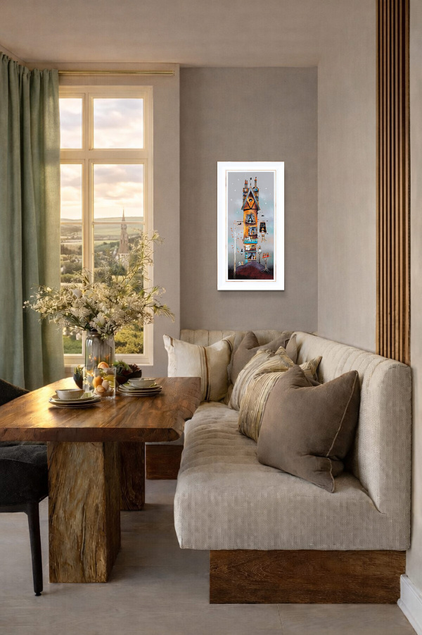 A Purrfect Life by Gary Walton, limited edition print, in room