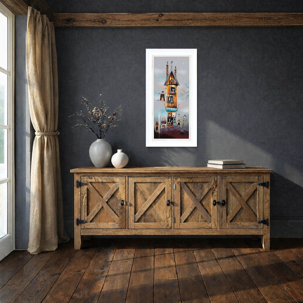 In The Dog House by Gary Walton, limited edition print, in room