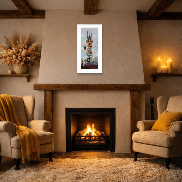 In The Dog House by Gary Walton, limited edition print, in room