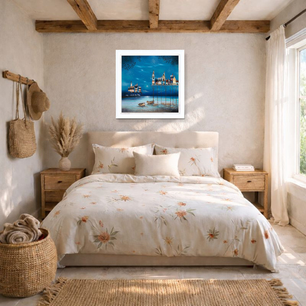Cuttlefish Pier II by Gary Walton, limited edition print, in room