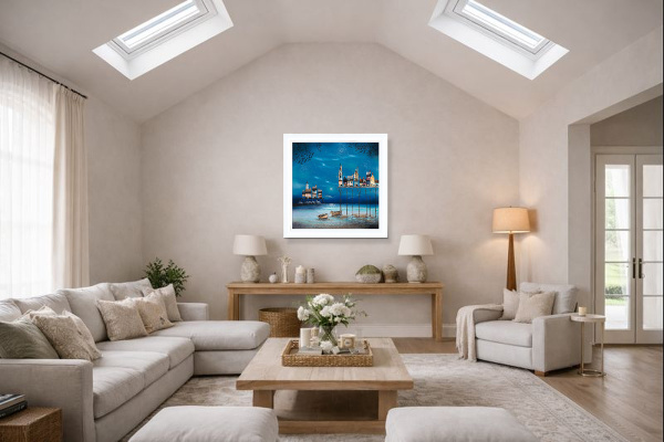 Cuttlefish Pier II by Gary Walton, limited edition print, in room
