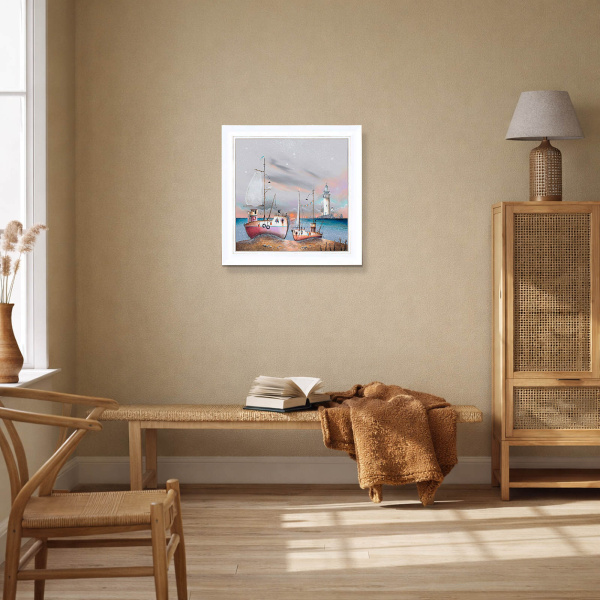 In The Pink by Gary Walton, limited edition print, in room