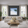 Val D’Isère, La Bellevarde by Antonio Navarro (Casimiro), original painting, in room