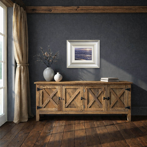 Finding Calm by Alfredo Navarro, original painting, in room