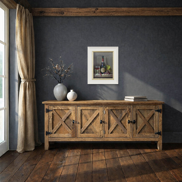 Laurent Perrier, Cuvée Rosé by Zoltan Preiner, original painting, in room