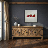 Three Strawberries by Kiss Csaba, original painting, in room