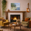 Wild Coast II by Frank Getty, original painting, in room