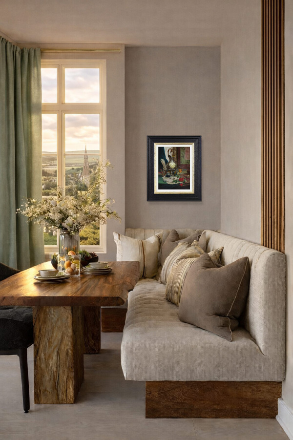 From Me To You by Gyula Boros, original painting, in room