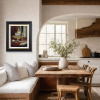 Exquisite Treasures by Gyula Boros, original painting, in room