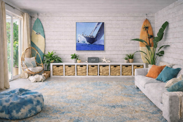 Heeling by Raffaele Fiore, original painting, in room