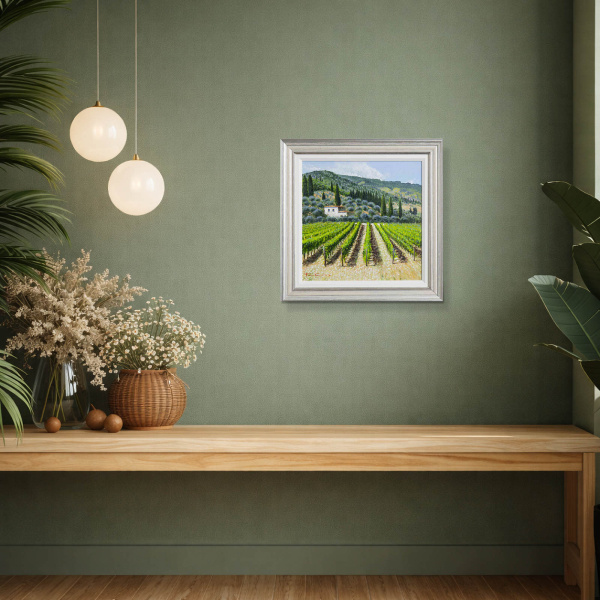 Wine Country by Raffaele Fiore, original painting, in room