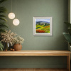 Poppy Fields & Cypresses by Raffaele Fiore, original painting, in room
