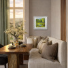 Willows & Waterlilies by Gerhard Nesvadba, original painting, in room