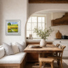 Summer Hayfields, Sussex by Gerhard Nesvadba, original painting, in room