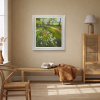 Walking Amongst Wild Flowers, Poppies & Daisies by Gerhard Nesvadba, original painting, in room
