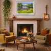 Finding Peace By The River Bank, Sussex by Gerhard Nesvadba, original painting, in room