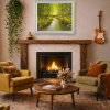 Dreaming To Be, Woodland Walk by Gerhard Nesvadba, original painting, in room