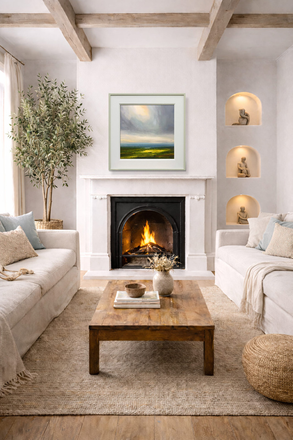 Harmony Of Nature by Harry Brioche, original painting, in room