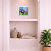 Birds I by Sunita Khedekar, original painting, in room