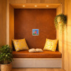 Birds II by Sunita Khedekar, original painting, in room