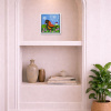 Birds IV by Sunita Khedekar, original painting, in room