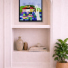 Reflection I by Sunita Khedekar, original painting, in room