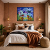 Let The Wind Be My Stylist by Sunita Khedekar, original painting, in room