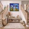 Let The Wind Be My Stylist by Sunita Khedekar, original painting, in room