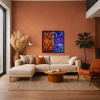 I Am The Creator by Sunita Khedekar, original painting, in room