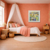 Blossoming Love by Mario Malfer, original painting, in room