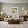 Blossoming Love by Mario Malfer, original painting, in room