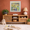 Blossoming Love by Mario Malfer, original painting, in room