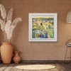 Blossoming Love by Mario Malfer, original painting, in room