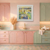 Blossoming Love by Mario Malfer, original painting, in room