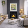 Blossoming Love by Mario Malfer, original painting, in room