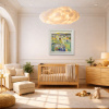 Blossoming Love by Mario Malfer, original painting, in room