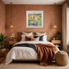 Blossoming Love by Mario Malfer, original painting, in room
