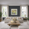 Blossoming Love by Mario Malfer, original painting, in room